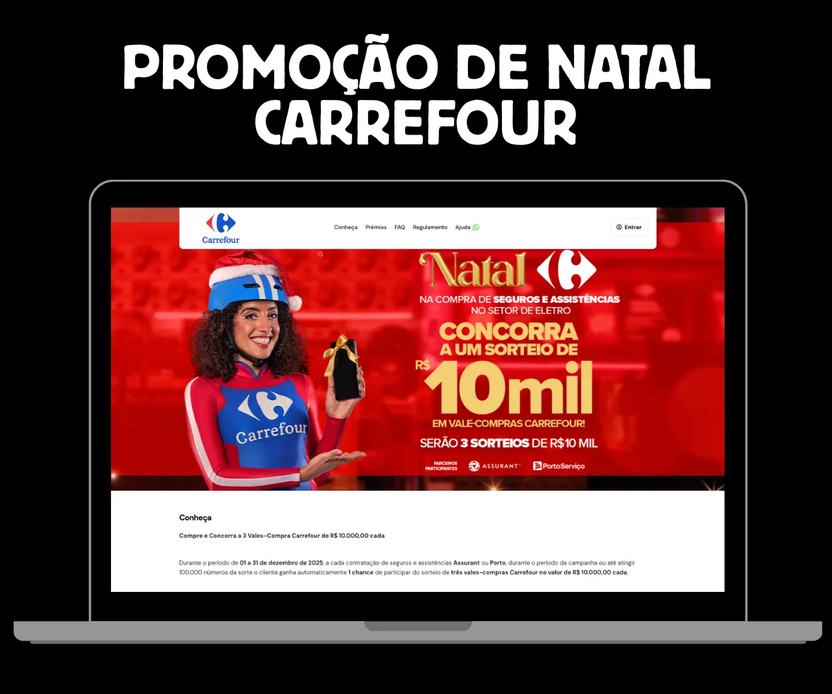 Promoção de Natal Carrefour. Campanha lançada pela Ozaca